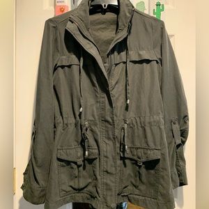 Grey Unbranded Cargo Jacket Lightweight